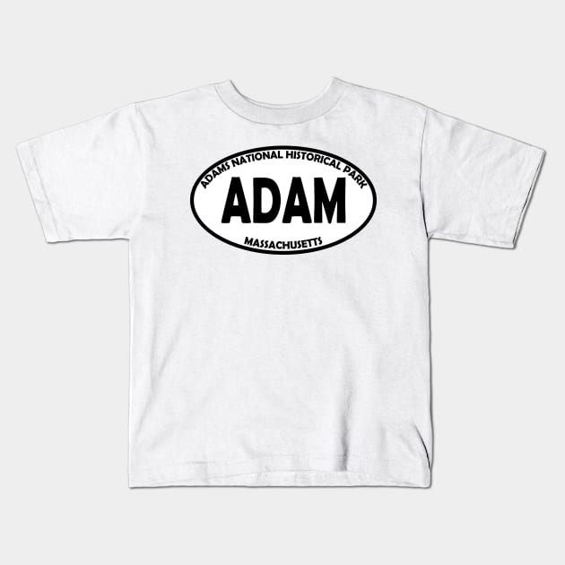 Adams National Historical Park oval Kids T-Shirt by nylebuss